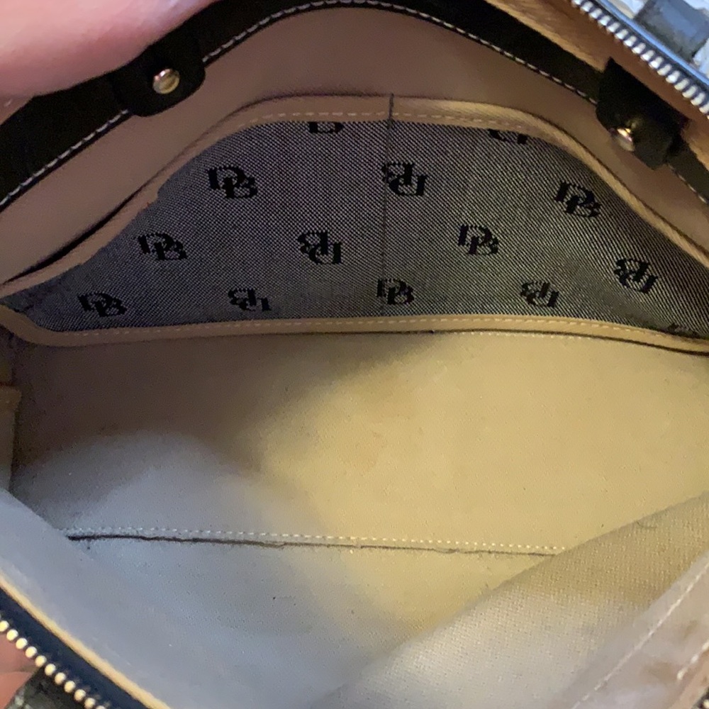 Dooney & Bourke Black “Db” Print Purse - image 6